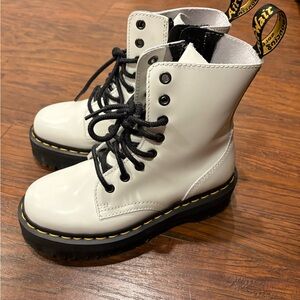 Dr. Martens Women's White Combat Boots